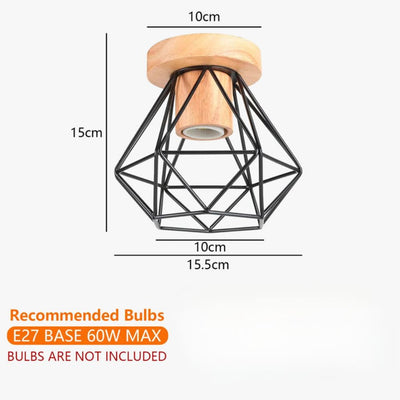 Plafonnier Led en Bois au Design Nordique Moderne - Lumiine