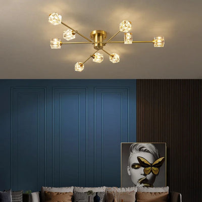 Plafonnier Led Verre Design Nordique Minimaliste Luminaire - Lumiine
