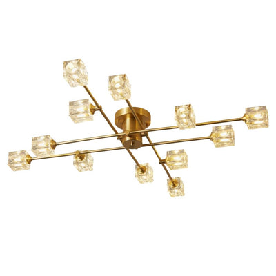Plafonnier Led Verre Design Nordique Minimaliste Luminaire - Lumiine

