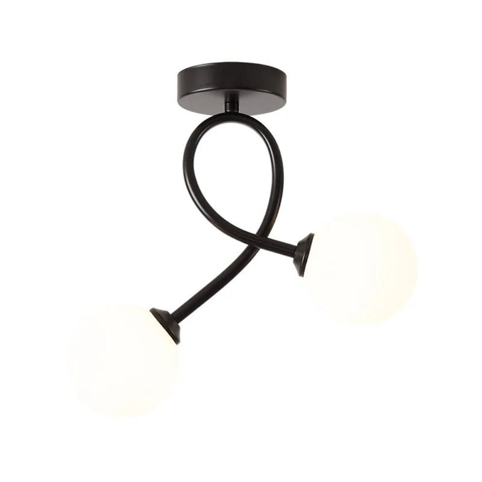 Plafonnier Led Minimaliste Or Noir Cuivre Chambre Salon Hall - Lumiine