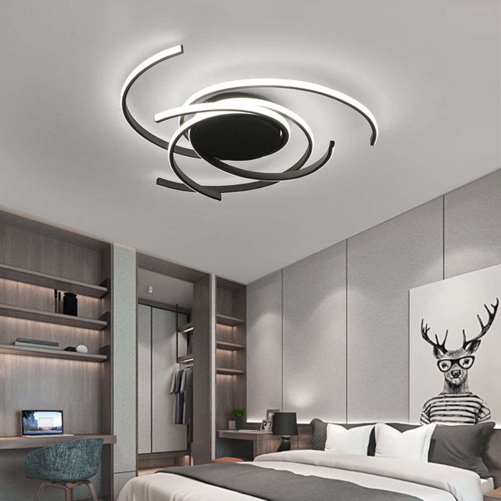 Plafonnier Led Moderne en Arc de Cercles - Lumiine
