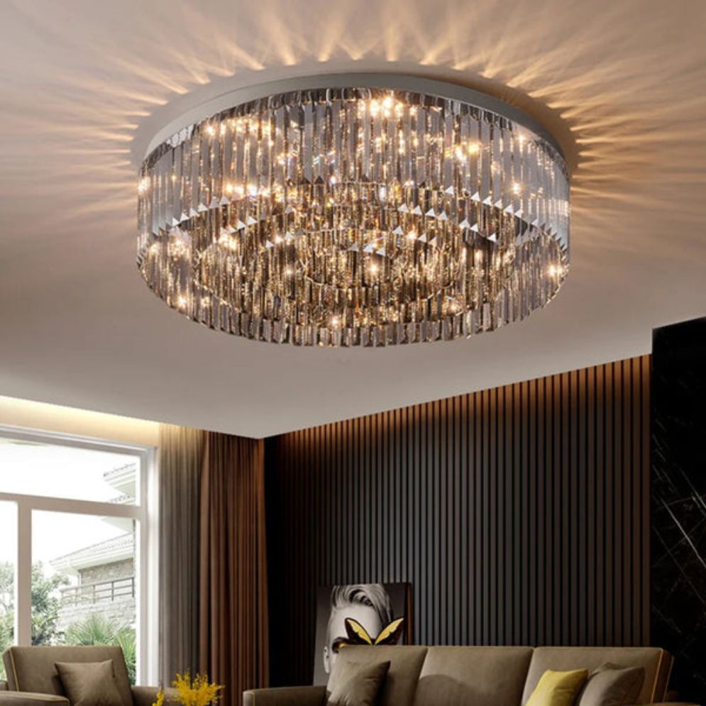 Plafonnier Led Moderne en Cristal Luminaire Décoratif D'intérieur