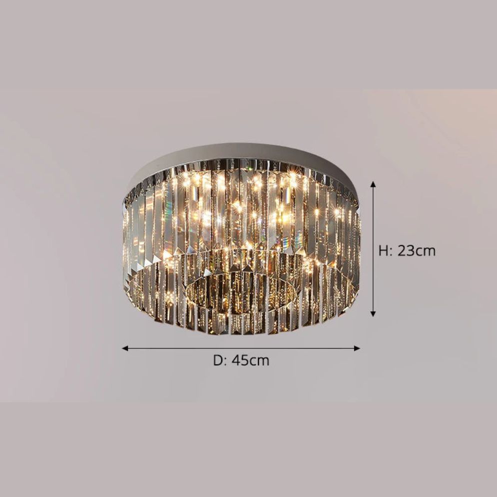 Plafonnier Led Moderne en Cristal Luminaire Décoratif D'intérieur