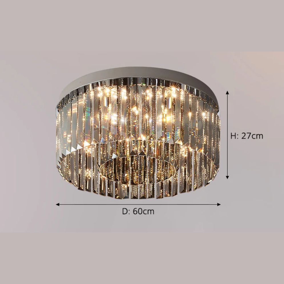 Plafonnier Led Moderne en Cristal Luminaire Décoratif D'intérieur