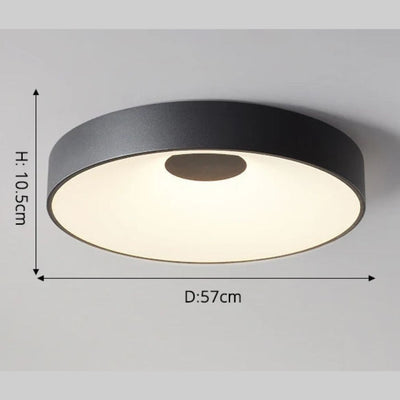 Plafonnier Led Moderne en Fer avec Abat-Jour Rond - Lumiine