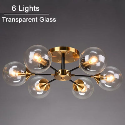 Plafonnier Led Moderne en Verre de Luxe - Lumiine