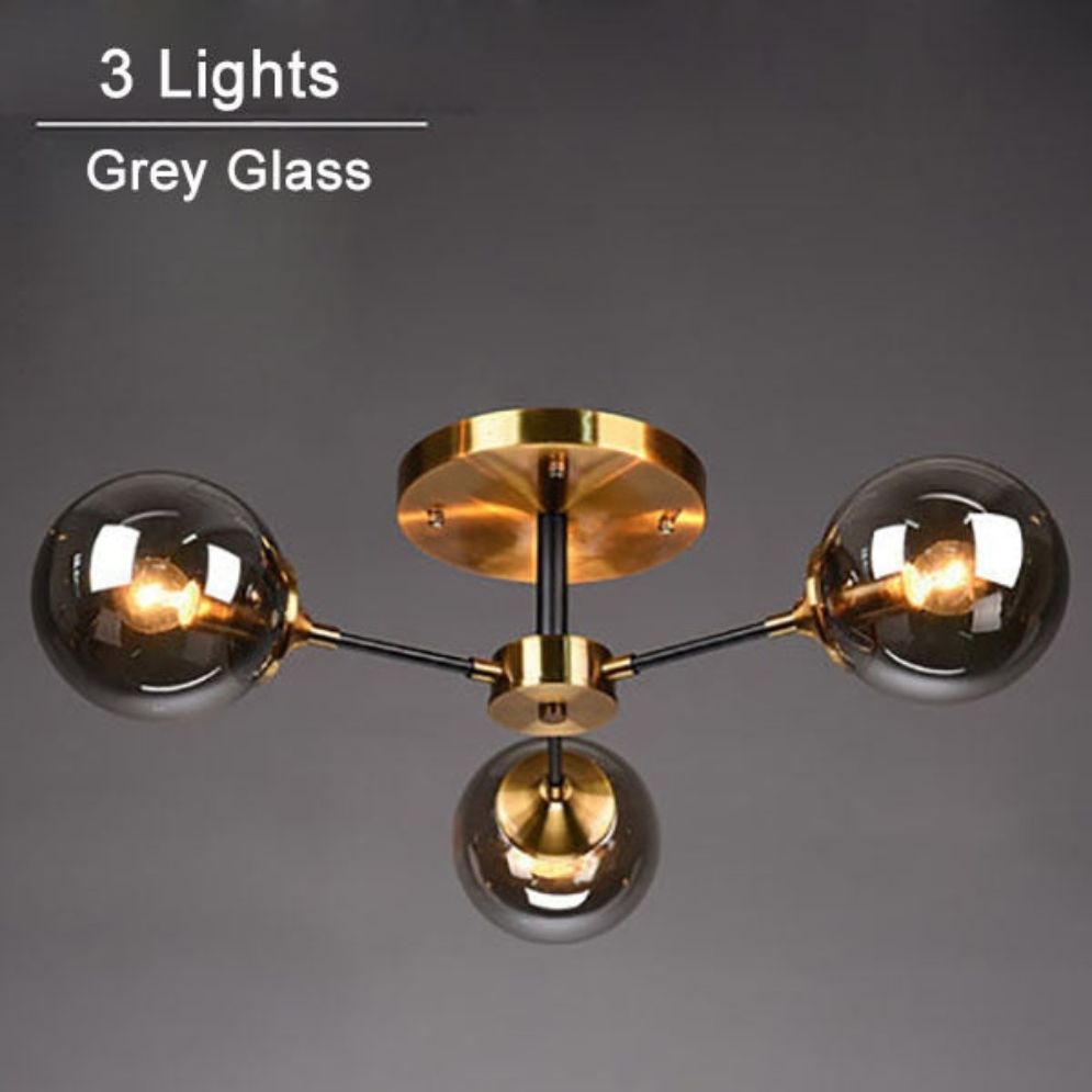 Plafonnier Led Moderne en Verre de Luxe - Lumiine