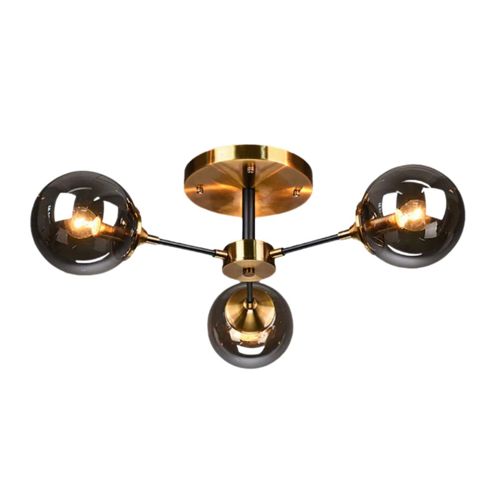 Plafonnier Led Moderne en Verre de Luxe - Lumiine