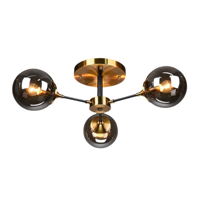 Plafonnier Led Moderne en Verre de Luxe - Lumiine