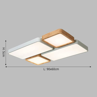 Plafonnier Led Rectangulaire de Couleur Dining - Lumiine