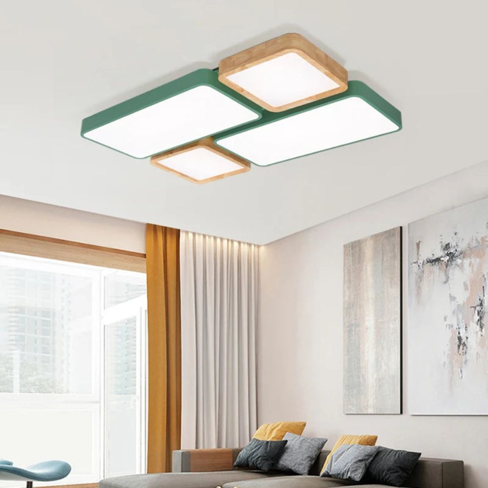 Plafonnier Led Rectangulaire de Couleur Dining - Lumiine