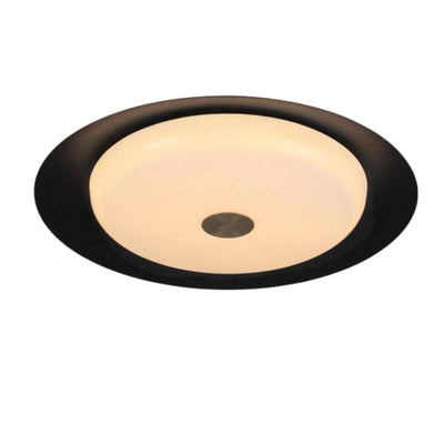 Plafonnier Led Rond en Verre et Métal au Design Moderne - Lumiine