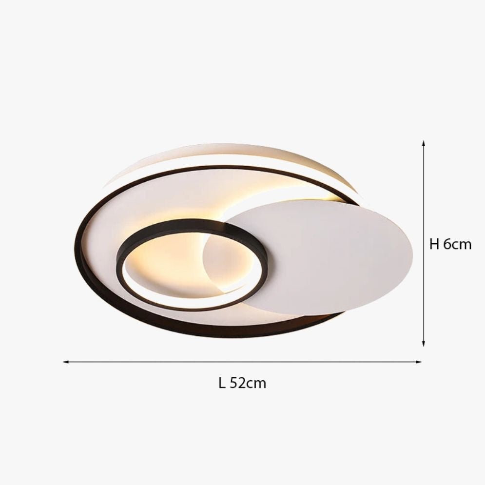 Plafonnier Moderne à Leds en Aluminium - Lumiine