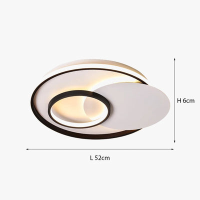 Plafonnier Moderne à Leds en Aluminium - Lumiine