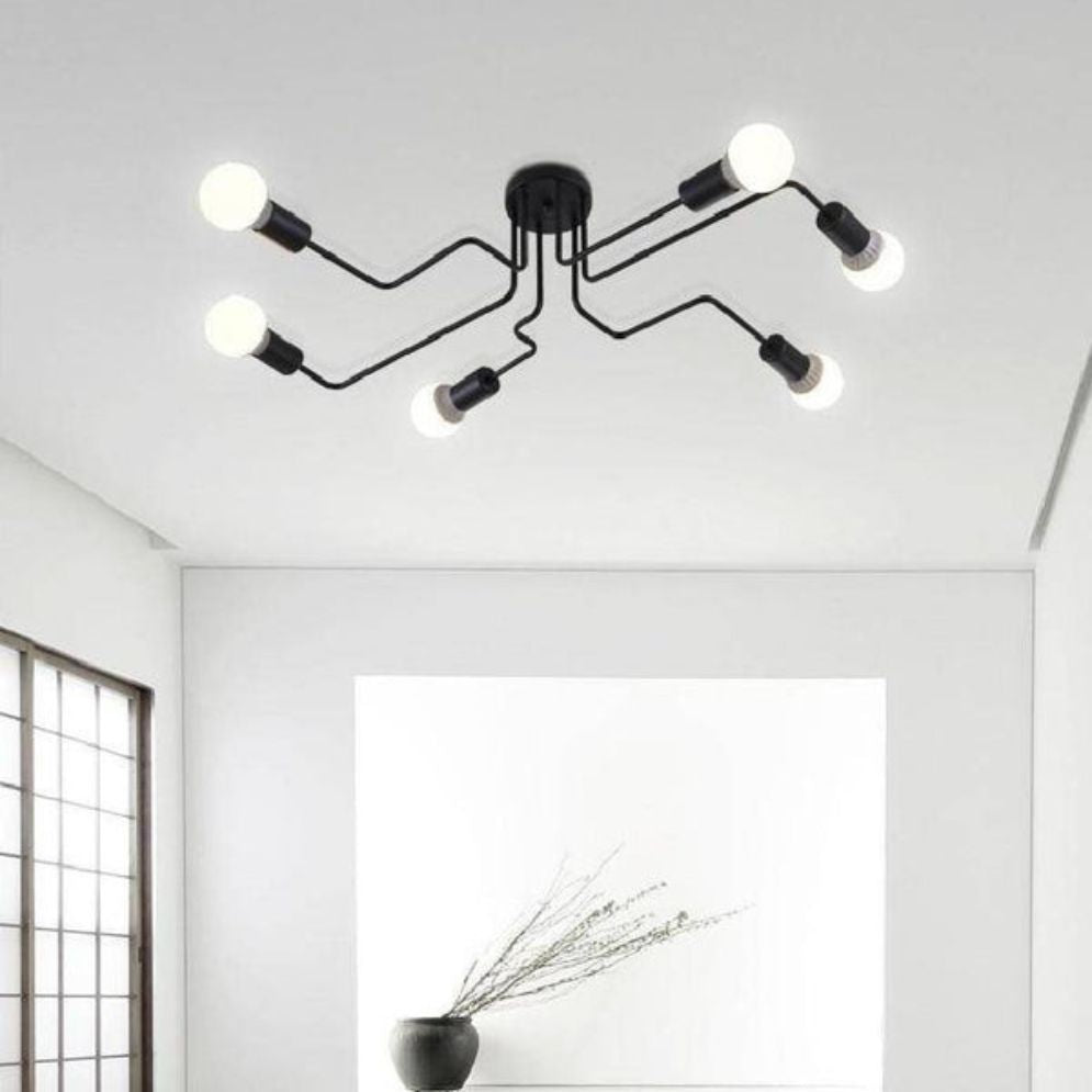 Plafonnier Moderne Industriel à LEDs Salon Chambre - Lumiine