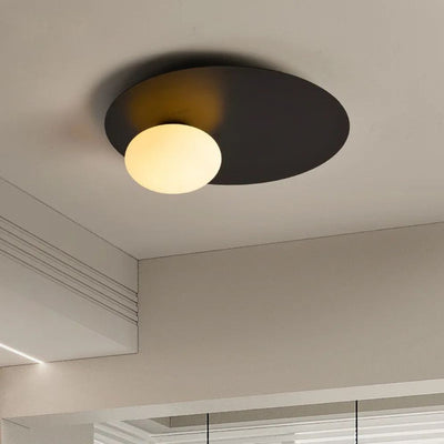 Plafonnier Moderne Led avec Globe en Verre Duna - Lumiine