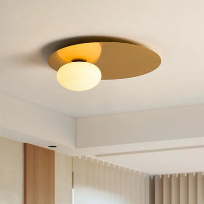 Plafonnier Moderne Led avec Globe en Verre Duna - Lumiine