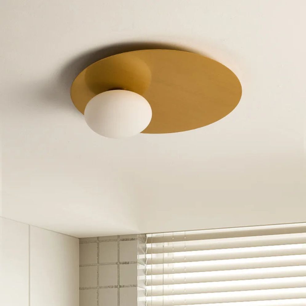 Plafonnier Moderne Led avec Globe en Verre Duna - Lumiine