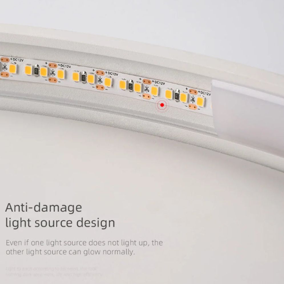 Plafonnier Moderne Rond Étanche pour Intérieur Design Élégant - Lumiine