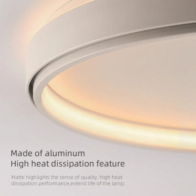 Plafonnier Moderne Rond Étanche pour Intérieur Design Élégant - Lumiine