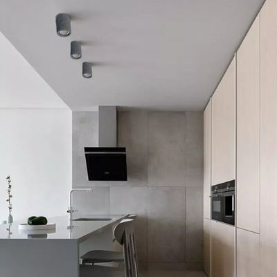 Plafonnier Rond en Ciment pour Salon - Lumiine
