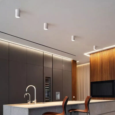 Plafonnier Rond en Ciment pour Salon - Lumiine
