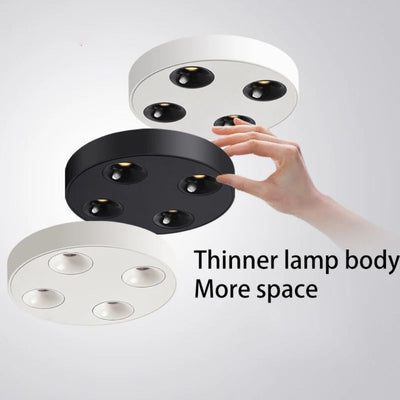 Plafonniers Minces Encastrés Spots Panneau Lumineux Rond - Lumiine
