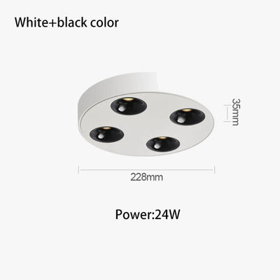 Plafonniers Minces Encastrés Spots Panneau Lumineux Rond - Lumiine
