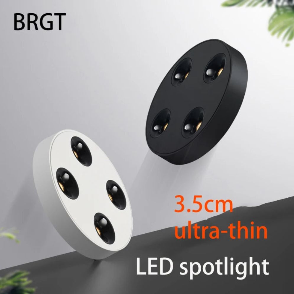 Plafonniers Minces Encastrés Spots Panneau Lumineux Rond - Lumiine

