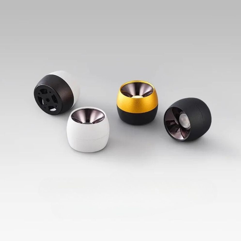 Spot Led en Aluminium Doré pour Éclairage Moderne Intérieur - Lumiine