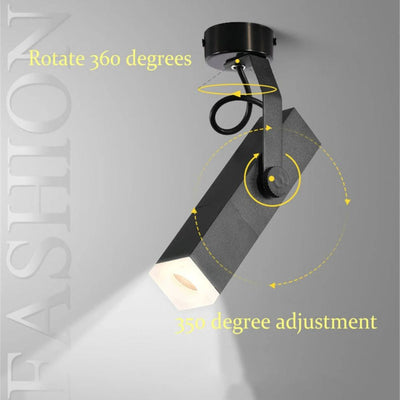 Spot Led Encastré Rotatif 360° Carré Extensible - Lumiine