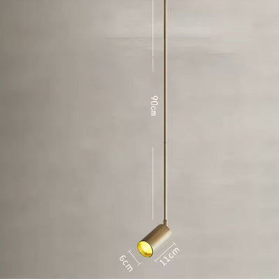 Spot Moderne Led en Forme de Tube Doré Grover - Lumiine
