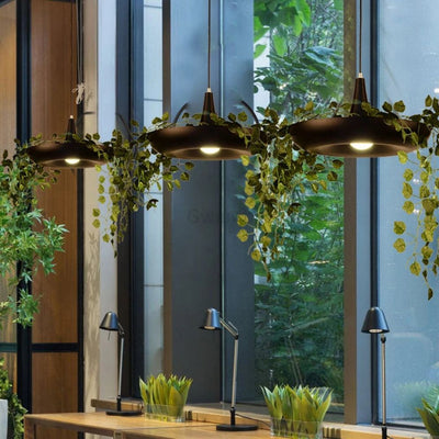 Suspension avec Plante Verte Trazos - Lumiine
