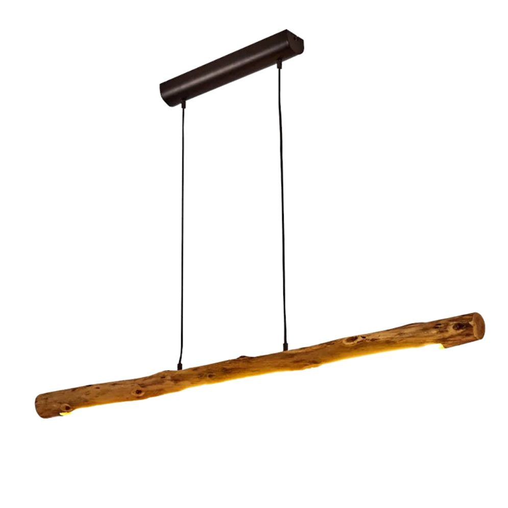 Suspension Barre en Bois Simple - Lumiine

