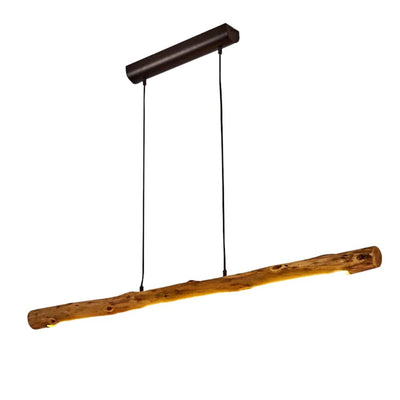 Suspension Barre en Bois Simple - Lumiine

