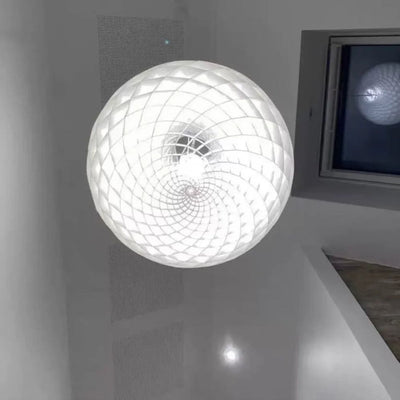 Suspension Blanche Design Italien Décoration Esthétique - Lumiine