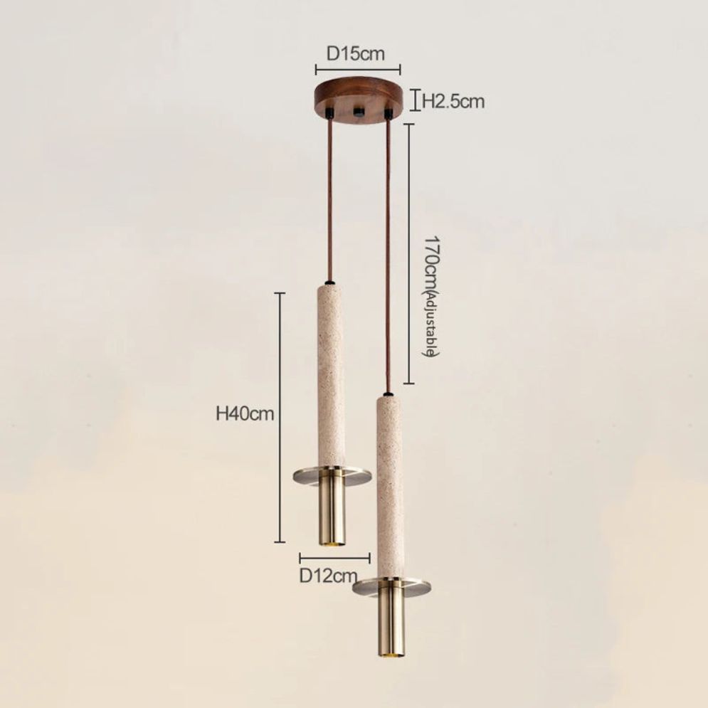 Suspension Ciment Cylindre Aplomb