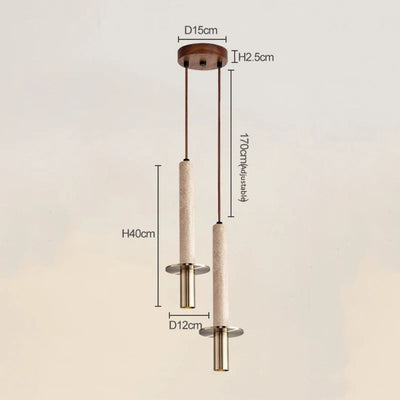 Suspension Ciment Cylindre Aplomb