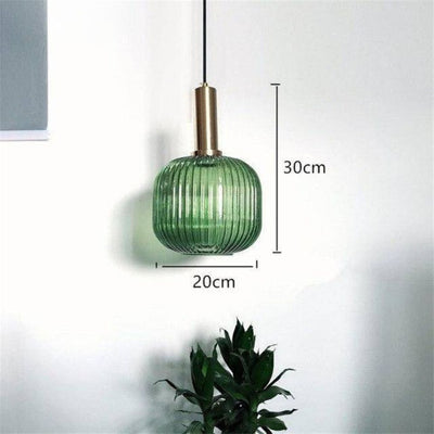 Suspension Colorées en Verre Scandinave - Lumiine
