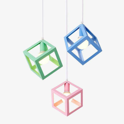 Suspensions CubiquesStyle Nordique Plusieurs Couleurs - Lumiine