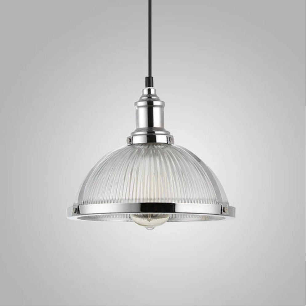 Suspension Design Led avec Abat-Jour en Verre Coloré Brossé - Lumiine