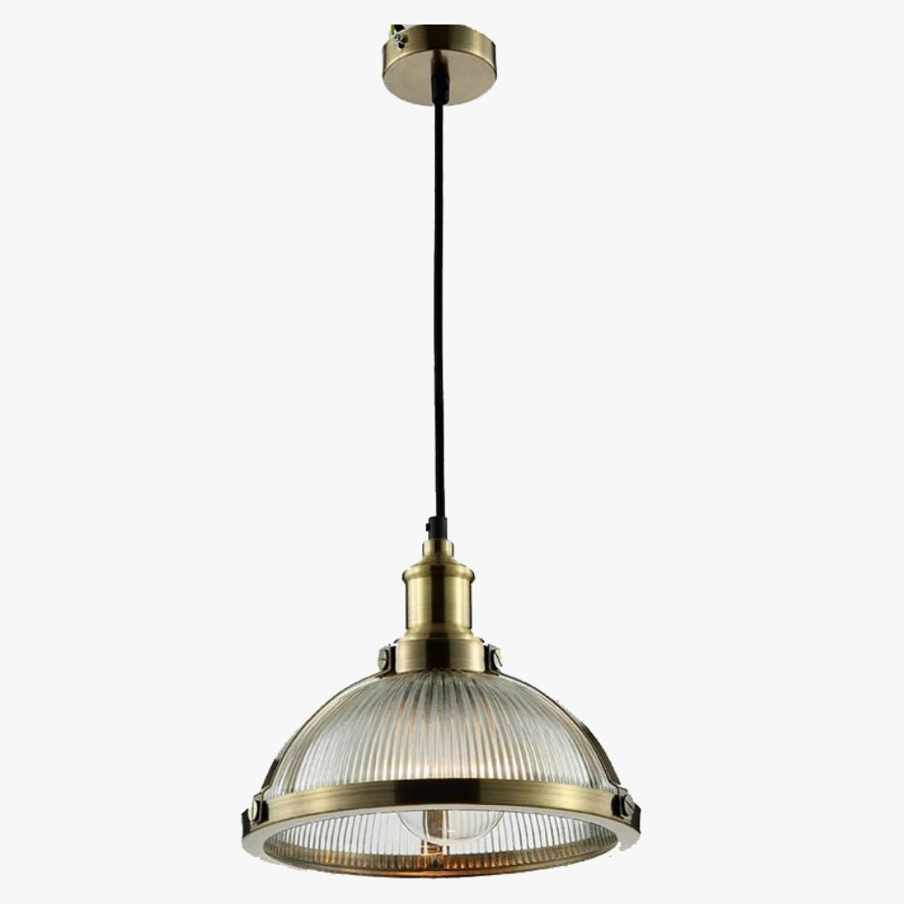 Suspension Design Led avec Abat-Jour en Verre Coloré Brossé - Lumiine