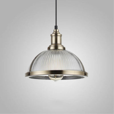 Suspension Design Led avec Abat-Jour en Verre Coloré Brossé - Lumiine