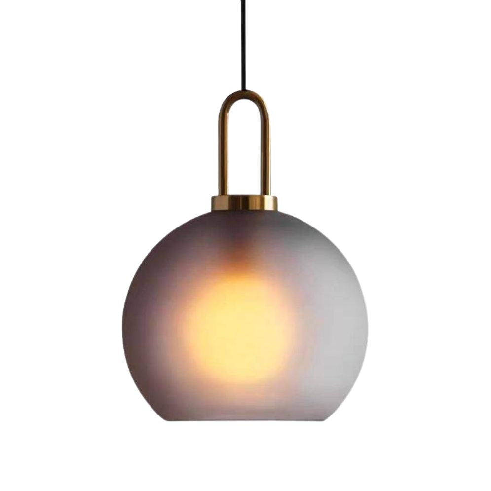 Suspension Design à Led avec Boule en Pierre de Verre Lofty - Lumiine