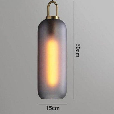 Suspension Design à Led avec Boule en Pierre de Verre Lofty - Lumiine