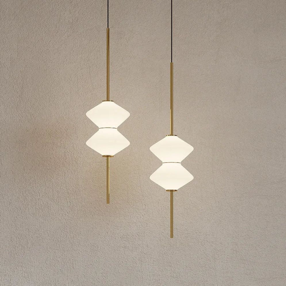 Suspension Design LED Demi-Sphère en Métal Blanc Style Phube - Lumiine