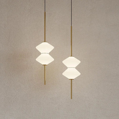 Suspension Design LED Demi-Sphère en Métal Blanc Style Phube - Lumiine