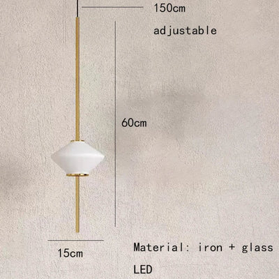 Suspension Design LED Demi-Sphère en Métal Blanc Style Phube - Lumiine