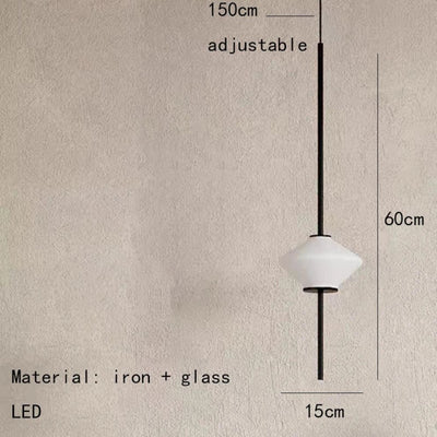 Suspension Design LED Demi-Sphère en Métal Blanc Style Phube - Lumiine