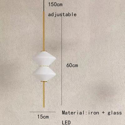 Suspension Design LED Demi-Sphère en Métal Blanc Style Phube - Lumiine